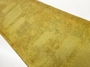 雪輪に蝶・秋草・若松模様織出し袋帯